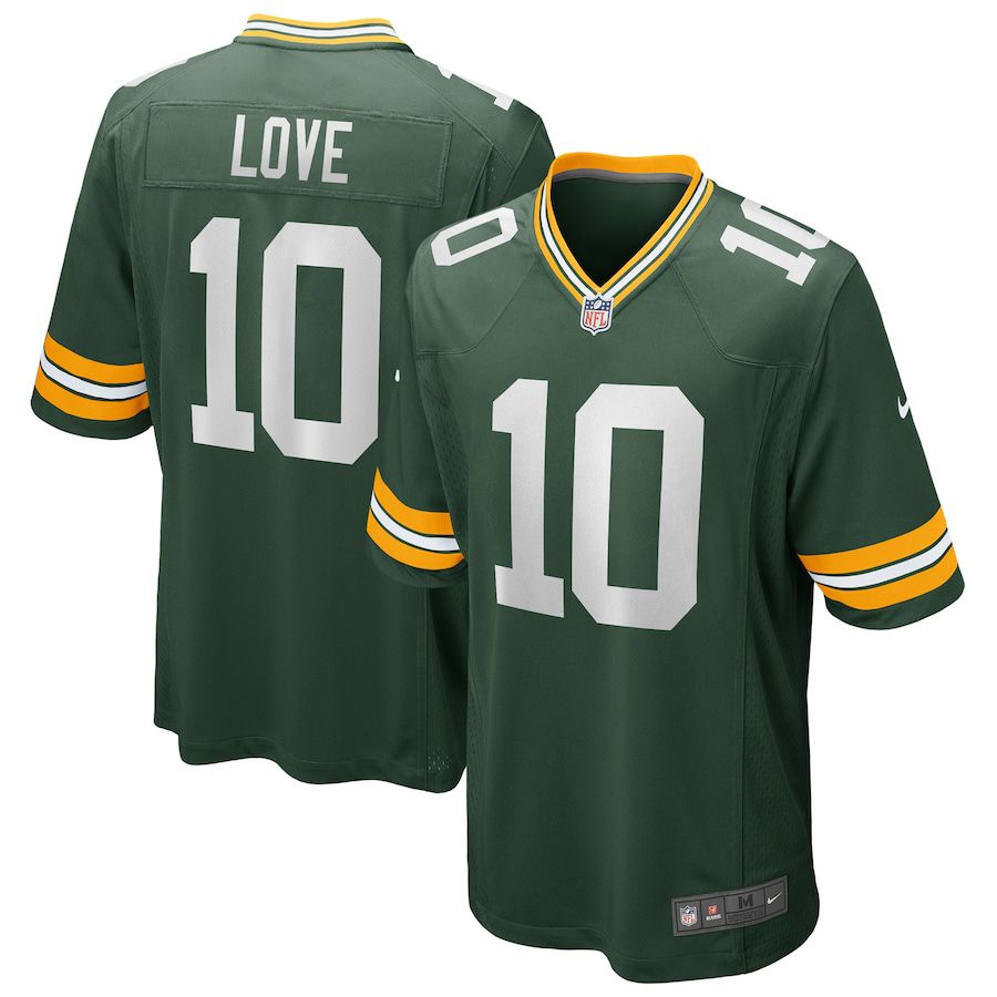 Youth  Green Bay Packers #10 Jordan Love Nike Green Player Game NFL Jersey->youth nfl jersey->Youth Jersey
